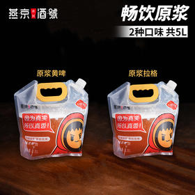 燕京原浆鲜啤-2.5L/袋 畅饮原浆（2种口味，共5L）