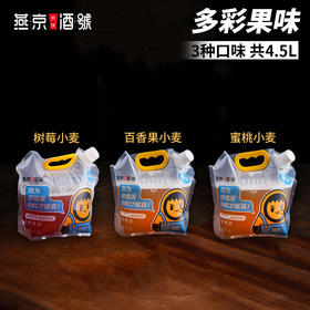 燕京原浆鲜啤-1.5L/袋 多彩果味（3种口味，共4.5L）
