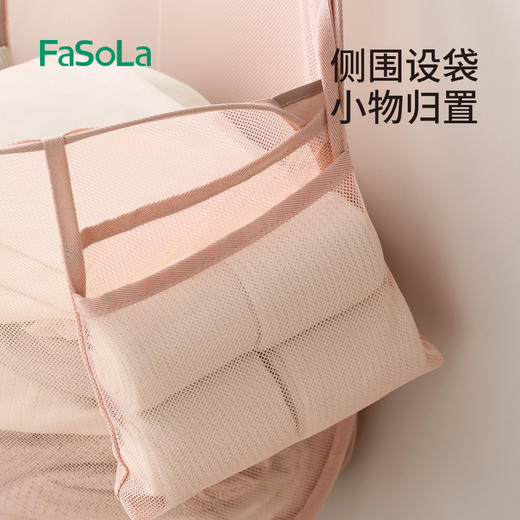FaSoLa脏衣服收纳袋壁挂可折叠脏衣篓卫生间收纳筐 商品图2