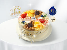 礼品卡【四季八喜】6英寸经典八拼-冰淇淋生日蛋糕