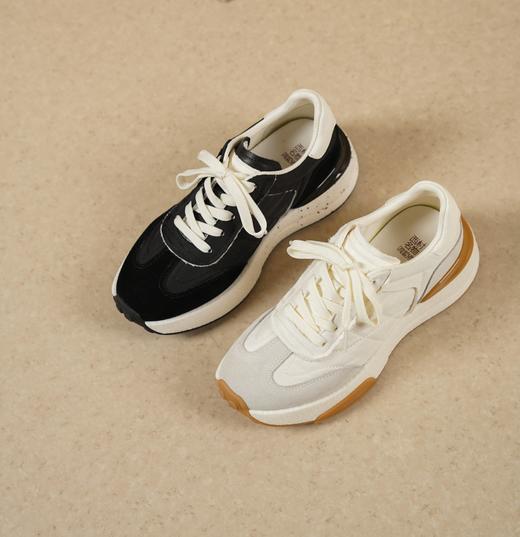 西村名物2025年春季新款舒适平底复古百搭老爹鞋运动休闲鞋T25AM15281 商品图0