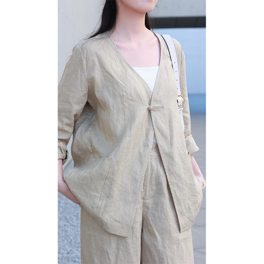 【抖音专属】新中式上衣（25705116赭罗-设计师） 商品图4