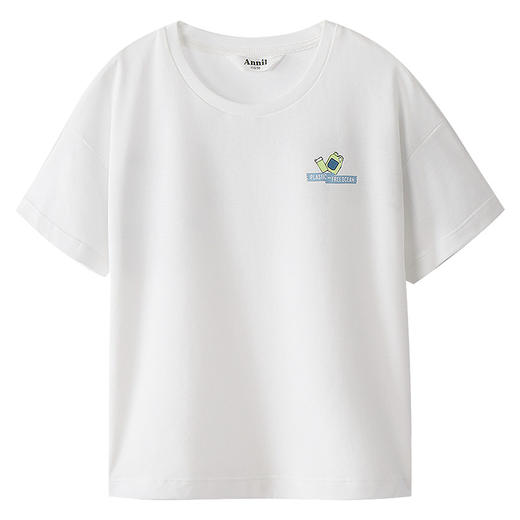 男女童圆领短袖针织衫夏季新款安奈儿童装EM521196 商品图9