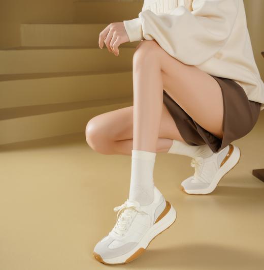 西村名物2025年春季新款舒适平底复古百搭老爹鞋运动休闲鞋T25AM15281 商品图6