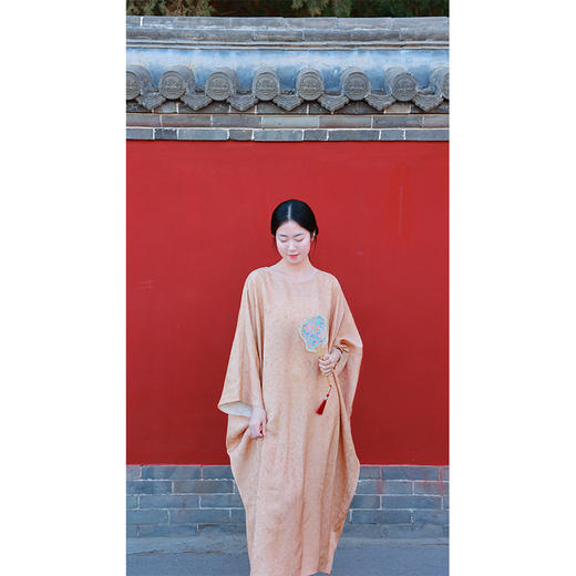 【抖音专属】新中式连衣裙（25707108紫磨金-设计师） 商品图0