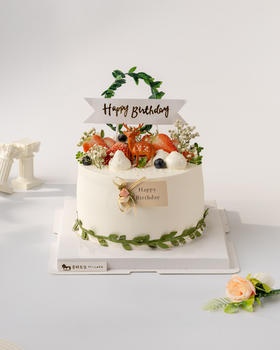 一鹿有你 生日蛋糕（百分百进口动物奶油）
