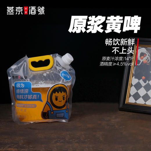 燕京原浆鲜啤-1.5L/袋 全家福（6种口味，共9L） 商品图5