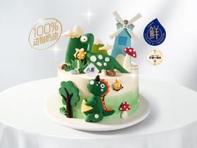 礼品卡【恐龙世界】6英寸 冰淇淋/水果生日蛋糕