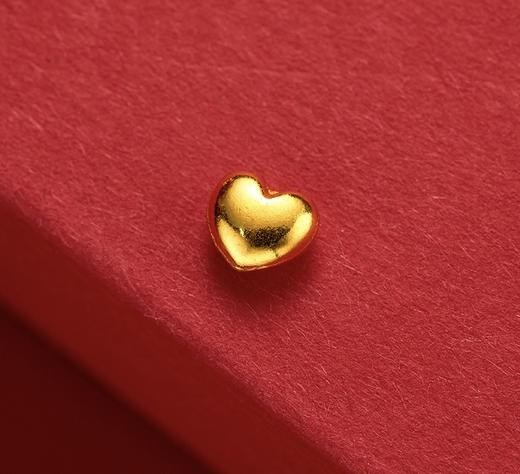 【攒金】 足金9999-黄金纯金金爱心丨1g ，投资金，价格会有波动联系好客服在下单【钻翠定制，只为真金】【投资金不参与任何活动】 商品图2