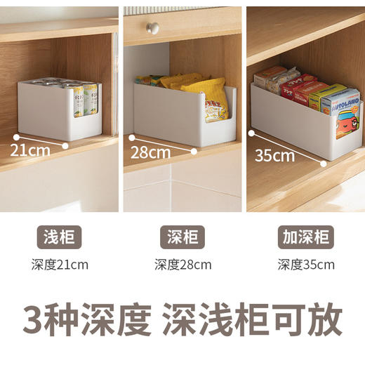 懒角落橱柜收纳盒直角长方形厨房桌面整理盒子杂物零食收纳储物筐 商品图1