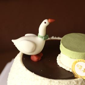 「三十鹅立」生日蛋糕