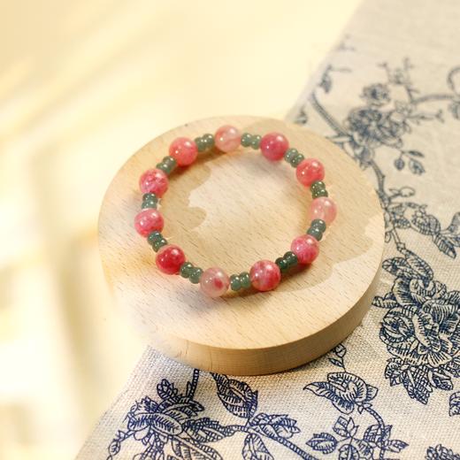 东岳山海--蔷薇翡翠聚宝盆手串 商品图3