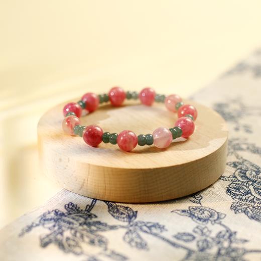 东岳山海--蔷薇翡翠聚宝盆手串 商品图2