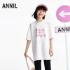 【宽松随性百搭T】女童圆领速干短袖t恤oversize夏季新款安奈儿童装小程序专享EG521151 商品缩略图3