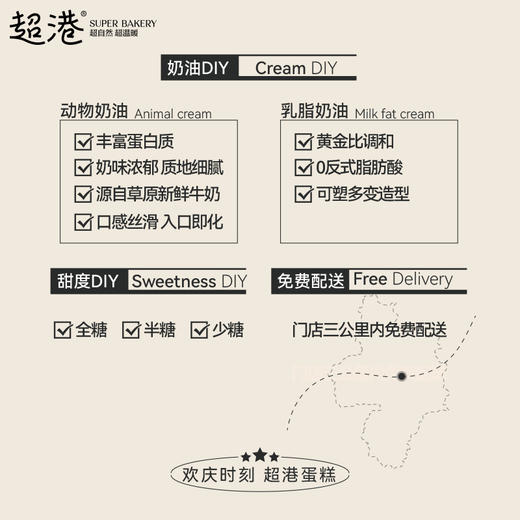 淡奶裸蛋糕 生日蛋糕 商品图3