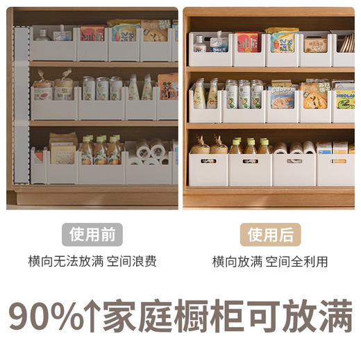 懒角落橱柜收纳盒直角长方形厨房桌面整理盒子杂物零食收纳储物筐 商品图3
