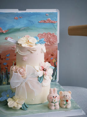 「定制」油画世界 幸福生活 图片双层效果