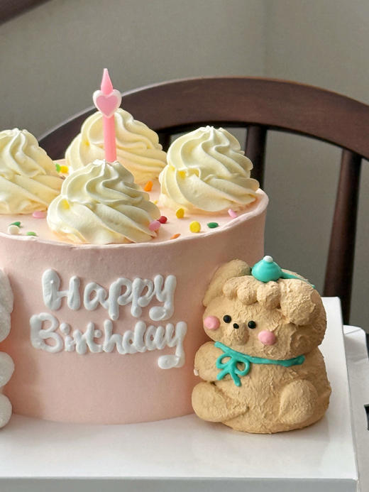 「乖萌~抱抱熊」蛋白糖可爱熊·纪念日·100%动物奶油（附图5寸·提前3小时预订） 商品图3