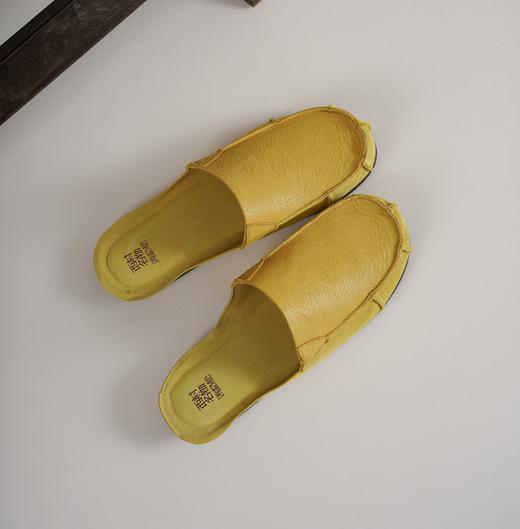 [新品上市】西村名物2025年夏季新款舒适平底真皮穆勒拖半拖鞋X25AH15831 商品图4