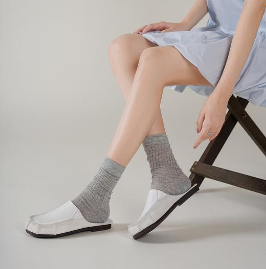 [新品上市】西村名物2025年夏季新款舒适平底真皮穆勒拖半拖鞋X25AH15831 商品图3