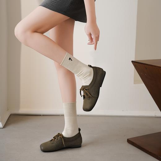 【春季新款】西村名物舒适平底系带深口单鞋2025年X25AM15731 商品图8