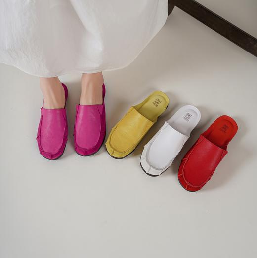 [新品上市】西村名物2025年夏季新款舒适平底真皮穆勒拖半拖鞋X25AH15831 商品图10