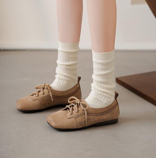 【春季新款】西村名物舒适平底系带深口单鞋2025年X25AM15731 商品图7