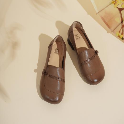 【新款上市】西村名物2025年春季新款舒适中跟浅口单鞋X25AE16341 商品图5