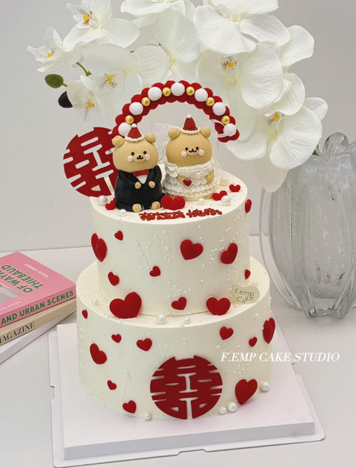结婚纪念双层蛋糕 商品图0