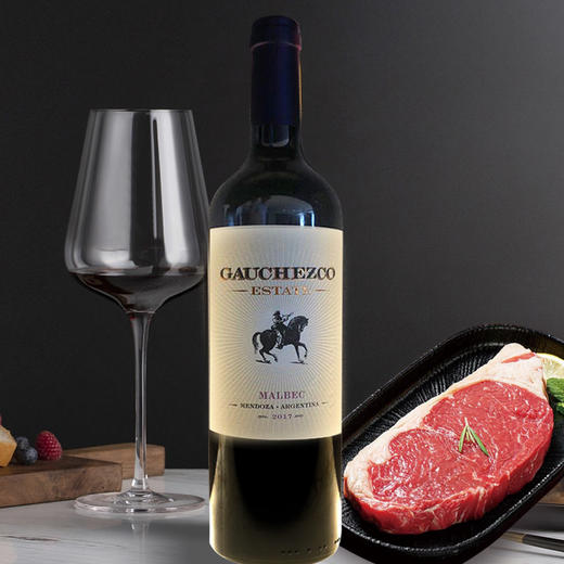 阿根廷谷饲120天安格斯西冷牛排+高乔骑士马尔贝克红葡萄酒750ml 商品图0
