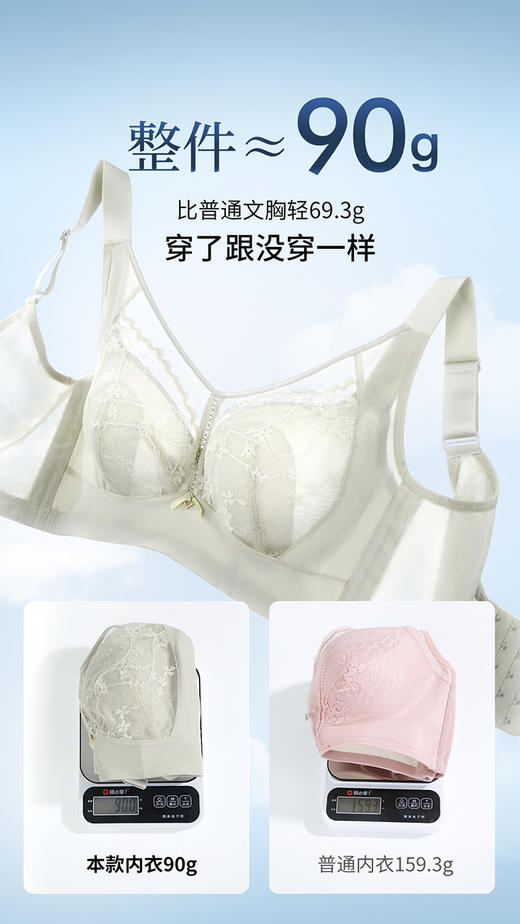 皇家丽美调整型维C抑菌内杯记忆钛圈中厚杯兔耳薄杯提拉上托防下垂文胸WJ2502-2/WJ2502-1 商品图1