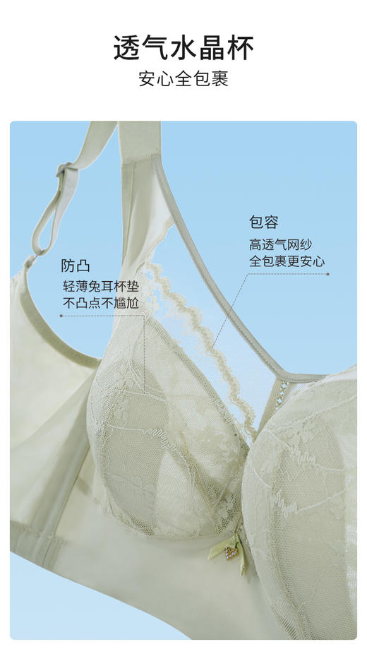皇家丽美调整型维C抑菌内杯记忆钛圈中厚杯兔耳薄杯提拉上托防下垂文胸WJ2502-2/WJ2502-1 商品图2