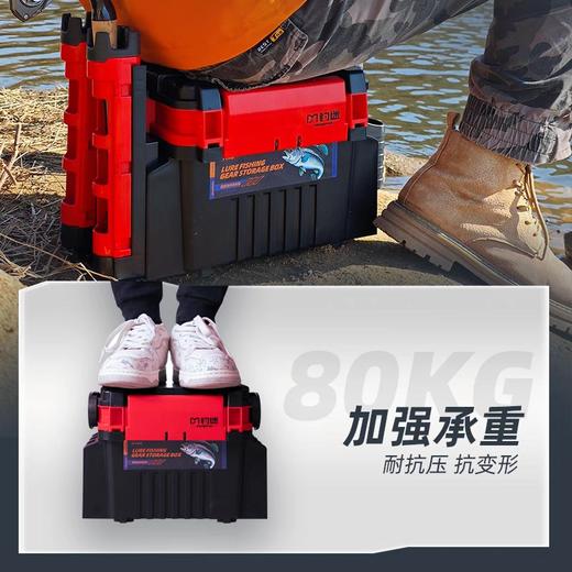 钓迷路亚钓箱多功能可坐钓鱼箱便携带插竿器大容量新手全套收纳箱 商品图4