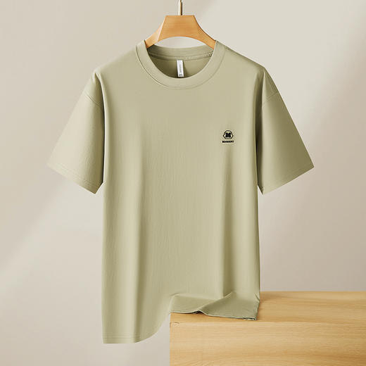【精梳棉】【DX】大依优型大码短袖T恤圆领时尚潮流宽松潮牌加肥加大上衣男士半袖打底 商品图3