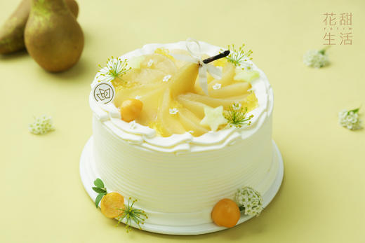 抹茶啤梨青提•奶油蛋糕 商品图0