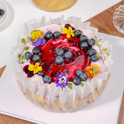 幻紫蓝莓巴斯克-蓝莓奶油芝士蛋糕 商品图0