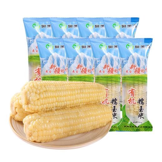 【新疆】新疆田园康有机白糯玉米净重2.4-2.8公斤全程冷链快递（8根，不低于300g/根，冷冻） 商品图0