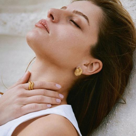 在途4周到｜Agapee-Claudia-金色 镀金 耳环［法国设计师］ 商品图2