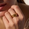 在途4周到｜Agapee-Ondea-波浪 双层 戒指［法国设计师］ 商品缩略图0