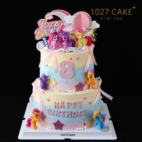 1027CAKE |  小马宝莉  双层  彩虹小马