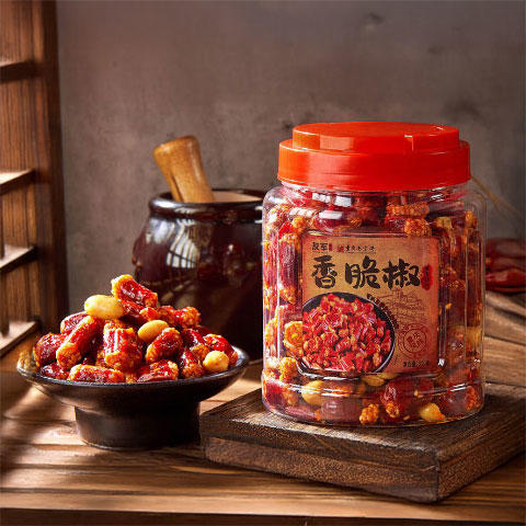 【非遗老字号 超值两罐装】友军香脆椒 粒粒饱满 香辣酥脆 310g*2罐 商品图0