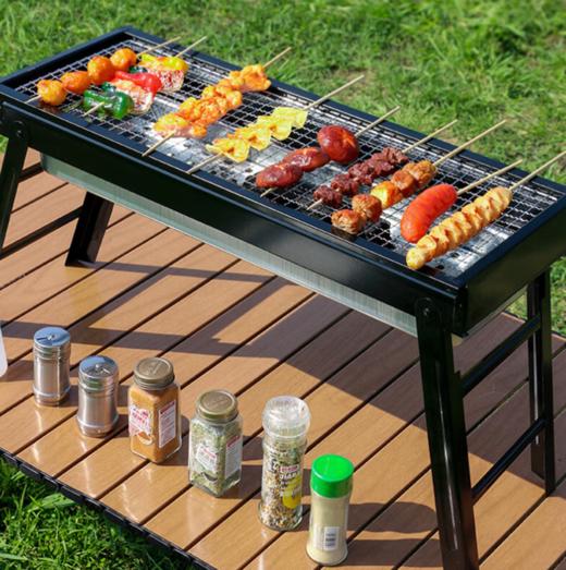 新鲜生活户外烧烤架 木碳烧烤炉 家用木炭烤炉 便携可折叠碳烤架 商品图1