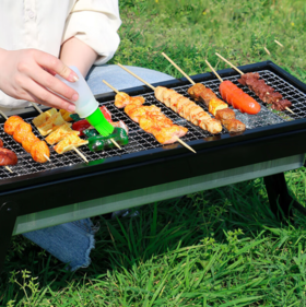 新鲜生活户外烧烤架 木碳烧烤炉 家用木炭烤炉 便携可折叠碳烤架