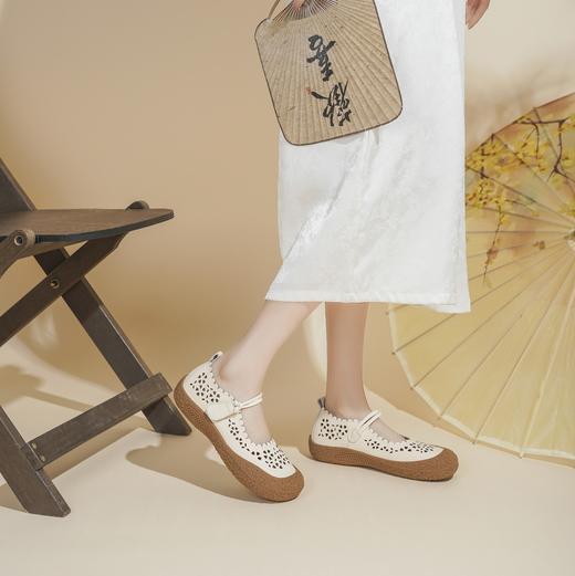 西村名物2025年春季新款舒适厚底百搭中式风玛丽珍单鞋X25AH16031 商品图2