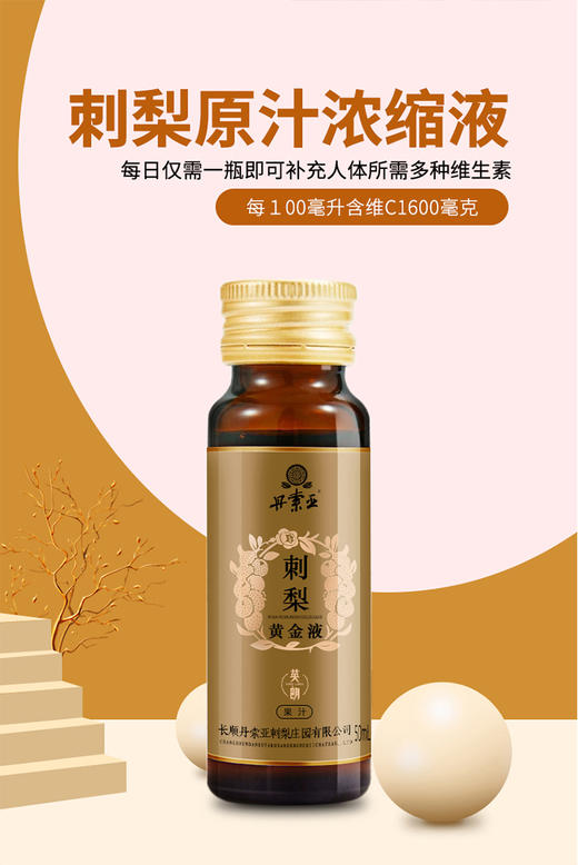 【黔南好物】刺梨黄金液 英朗 50ml×6瓶 【厂家直发】 商品图1