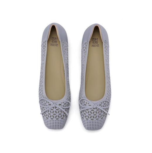 西村名物2025年春季新款舒适中跟百搭中式风单鞋镂空单鞋X25AH14761 商品图5