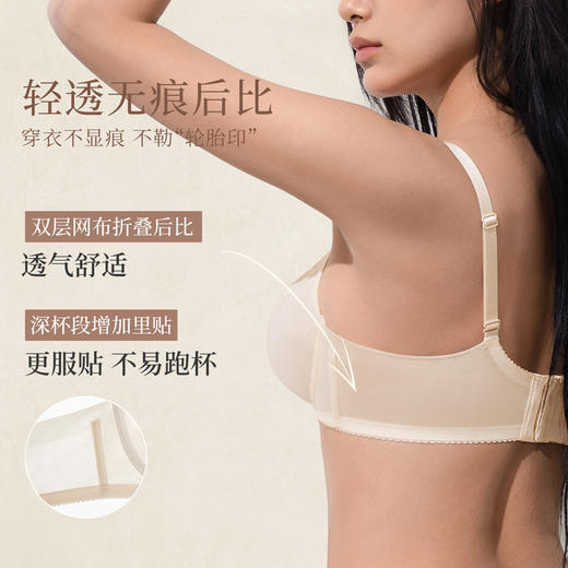 【积分兑换】奶糖派花梦大胸显小内衣女夏季超薄法式蕾丝性感文胸胸罩2025新款 商品图4