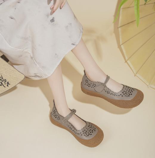 西村名物2025年春季新款舒适厚底百搭中式风玛丽珍单鞋X25AH16031 商品图1