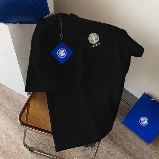 300g重磅美式纯棉短袖t恤夏季宽松百搭休闲潮牌上衣男女情 侣同款(5-327) 商品图7