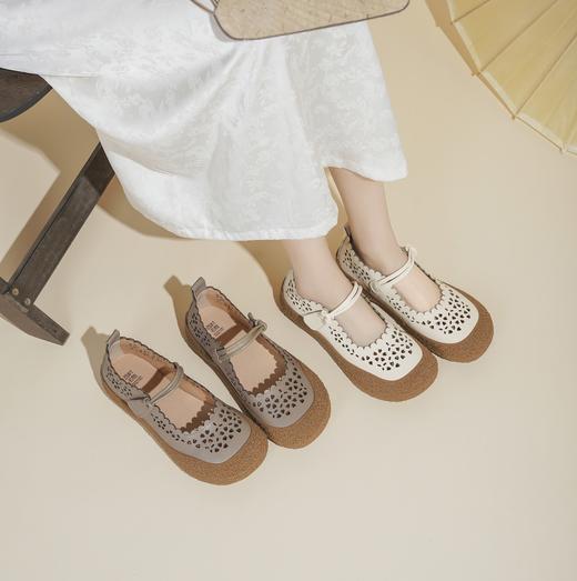 西村名物2025年春季新款舒适厚底百搭中式风玛丽珍单鞋X25AH16031 商品图0
